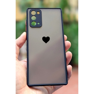 Ốp Lưng Viền Dẻo Trái Tim, Bảo Vệ Camera SAMSUNG Note 8/Note 9/Note 10/Note 10 Plus/Note 20/Note 20 FE/Note 20 Ultra