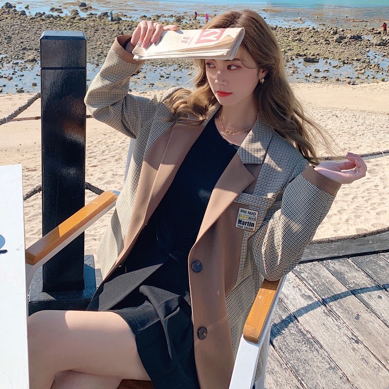 Áo blazer nữ dáng xuông chất đẹp phong cách hàn quốc mẫu mới mã ZELE430 | BigBuy360 - bigbuy360.vn