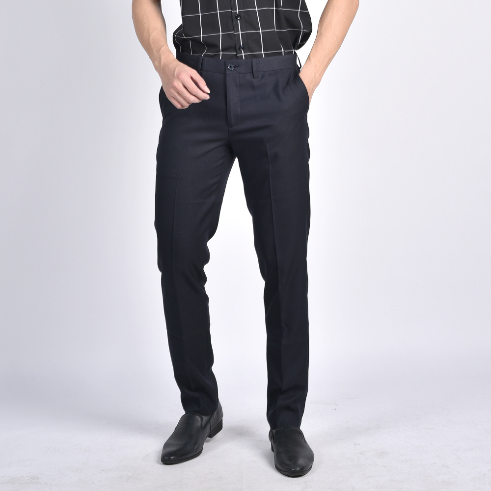 Quần Tây Nam Owen QS22759 Quần Âu Nam Dáng Slim Fit, Chất Liệu 100% Nano Màu Xanh Đen