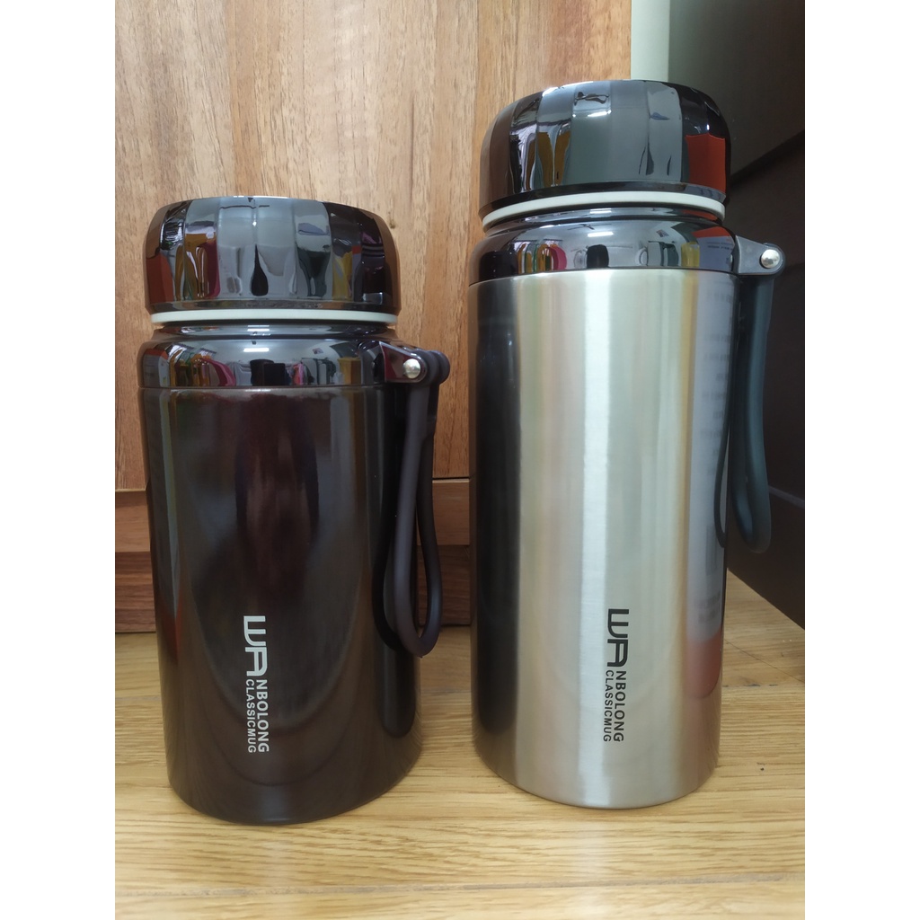 Bình giữ nhiệt nóng lạnh lõi inox 304 chống gỉ bình ủ nóng cao cấp 1000ml 1200ml K011