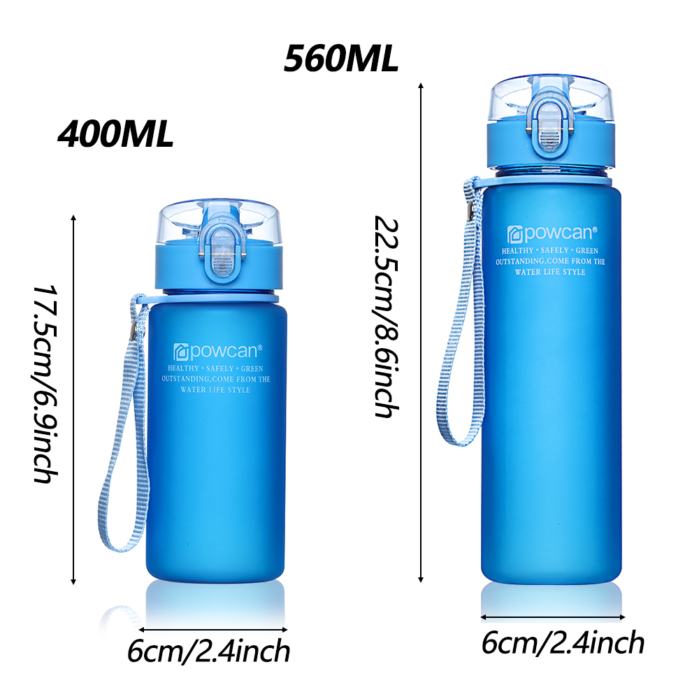 Bình nước thể thao chống rò rỉ 560ml 400ml không BPA màu sắc tùy chọn