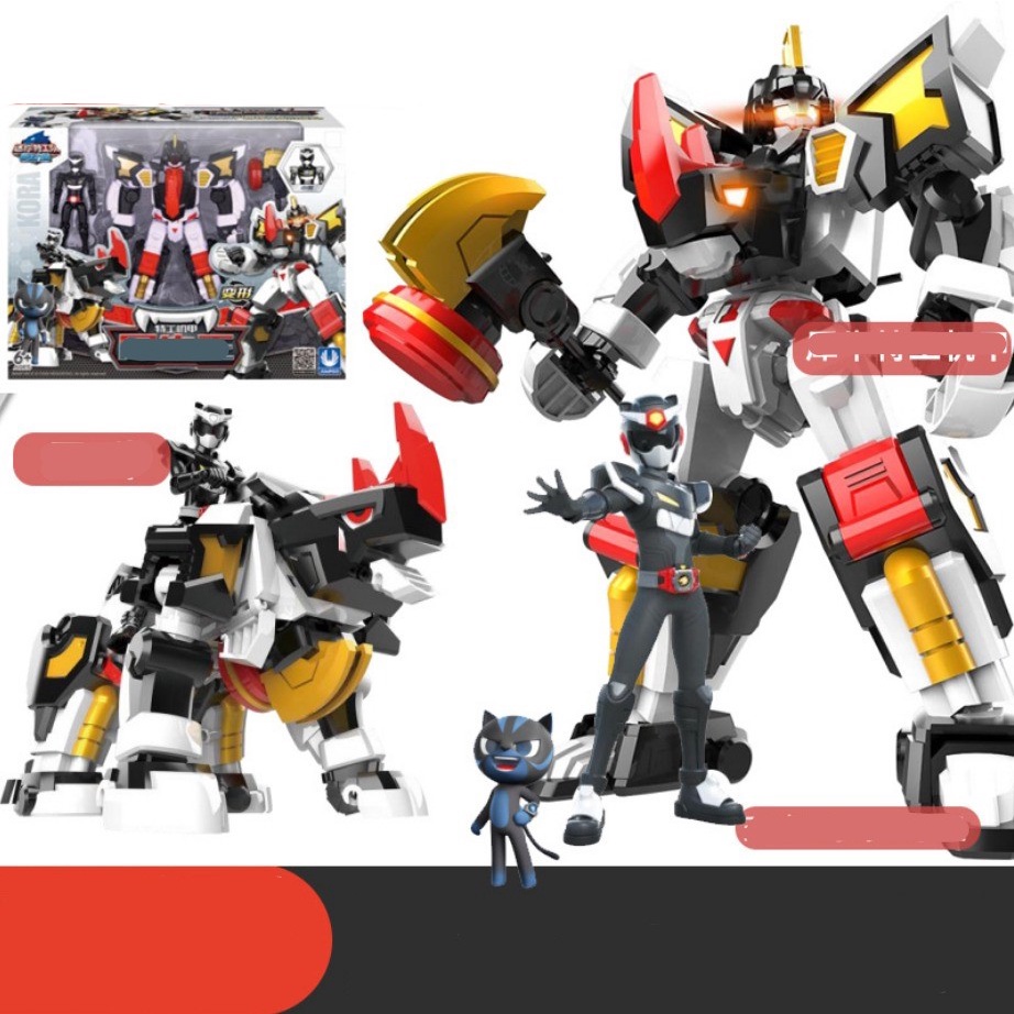 Đồ chơi Miniforce Animaltron Biệt đội siêu nhân nhí Chiến binh thú (hàng chính hãng) - Tê giác Kora và Leo - mã 8505
