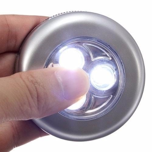 Bóng Đèn Led Dán Tường Thông Minh 3 Bóng Trang Trí Tủ Quần Áo, Nhà Bếp Stick Touch Lamp
