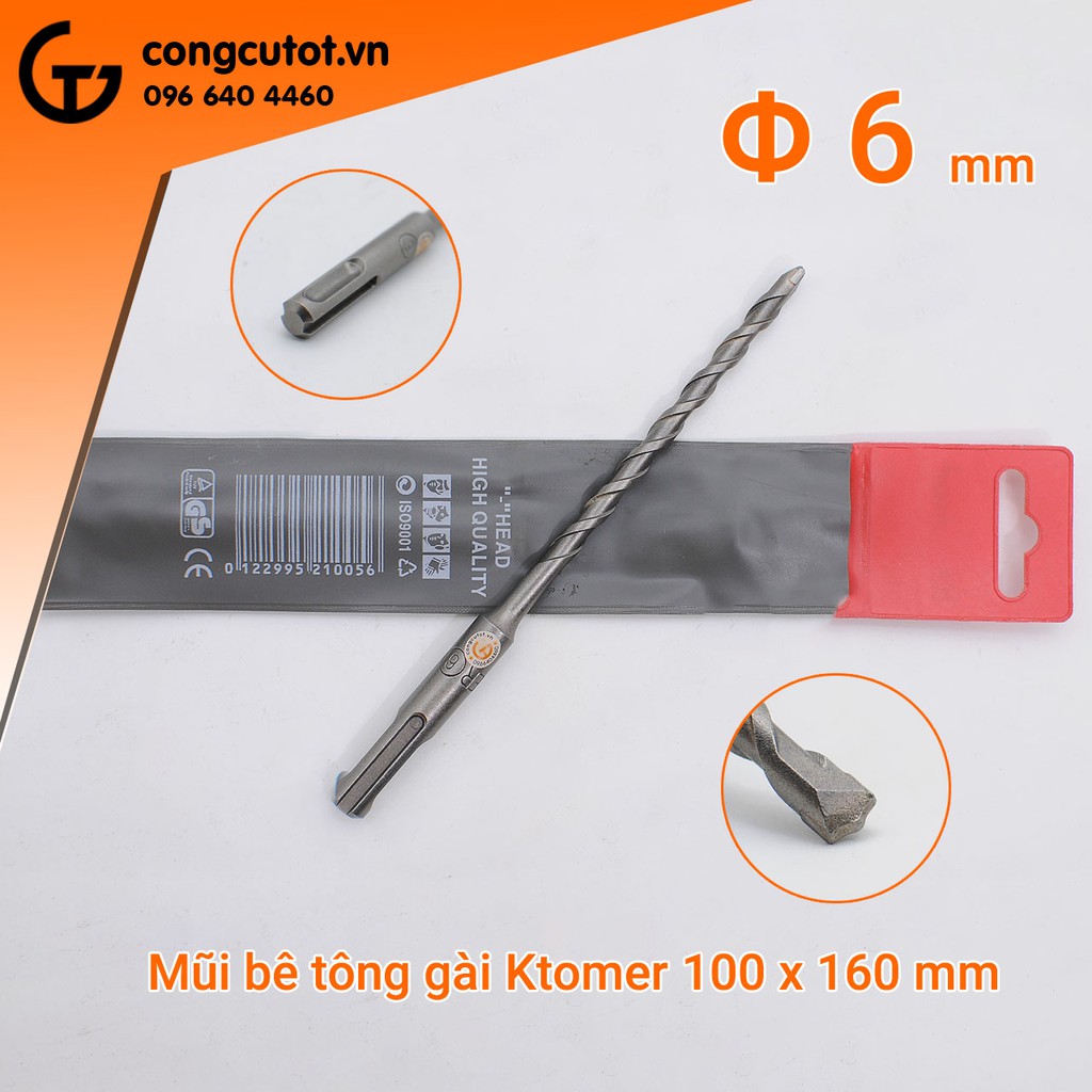 Mũi khoan bê tông gài Ktomer chuôi gài