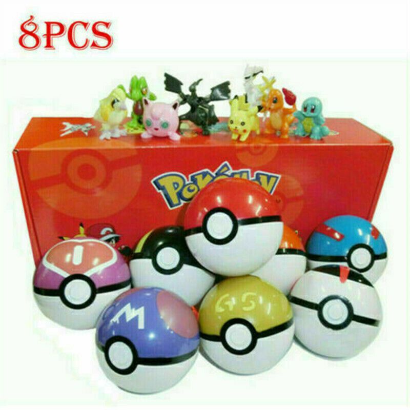 Set 8 Mô Hình Nhân Vật Pokemon GO Dễ Thương