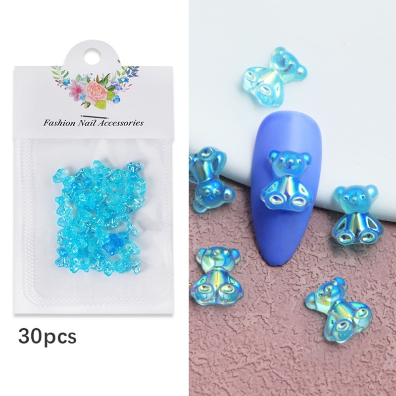 Hạt Nhựa Resin Hình Gấu Gummy Trang Trí Móng Tay DIY Charms