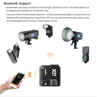 Godox X2T Trigger cho Sony, Canon, Nikon đánh đèn Flash Studio