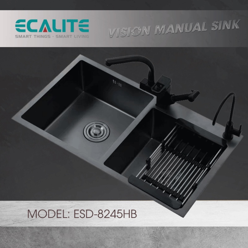 Chậu Rửa Chén Vision Manual Sink Ecalite ESD-8245HB - Ngang 82 cm