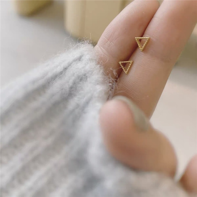 Set 6 đôi khuyên tai mạ vàng/bạc thời trang cho nữ