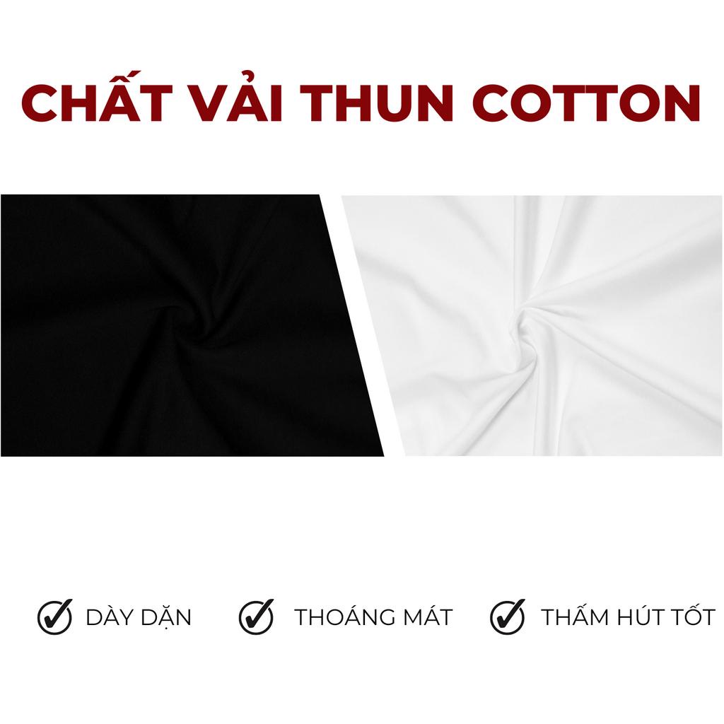 Áo polo nam đẹp hàng hiệu đen trắng chính hãng HIDDLE vải cotton cá sấu cao cấp thêu logo | H01-T1