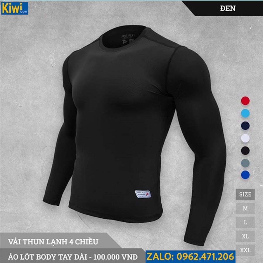 Áo Lót Body Giữ Nhiệt Tay Dài Thun Co Giãn 4 Chiều Mặc Chơi Bóng Đá, Trekking, Chạy Bộ, Trail Cực Đã TT17