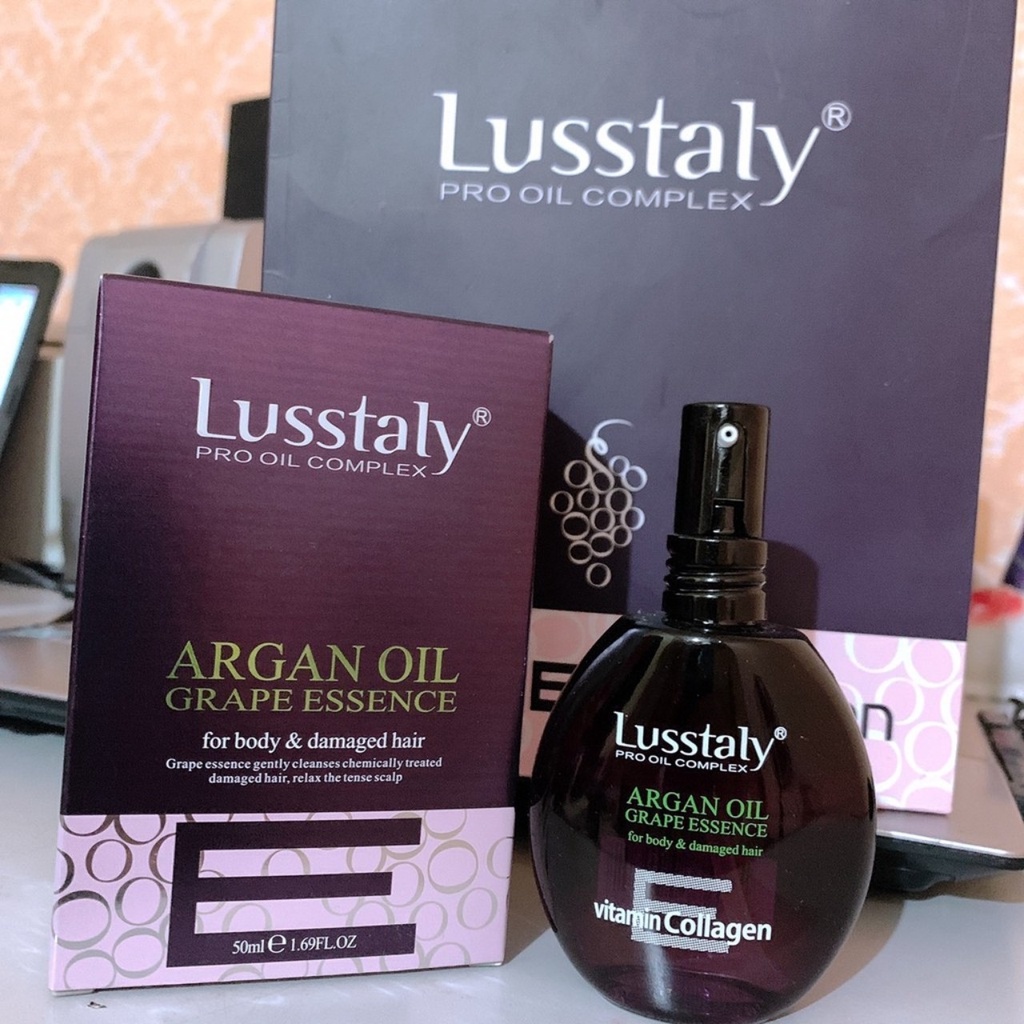 [LUSSTALY CHÍNH HÃNG] Tinh dầu dưỡng tóc Lusstaly Collagen 50ml, Dầu dưỡng tóc Lusstaly Collagen siêu thơm,siêu mềm mượt