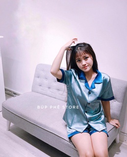 𝑩𝑼𝑭𝑭𝑬𝑻 𝑺𝑻𝑶𝑹𝑬 - Bộ Ngủ Pijama Phi Lụa Phối