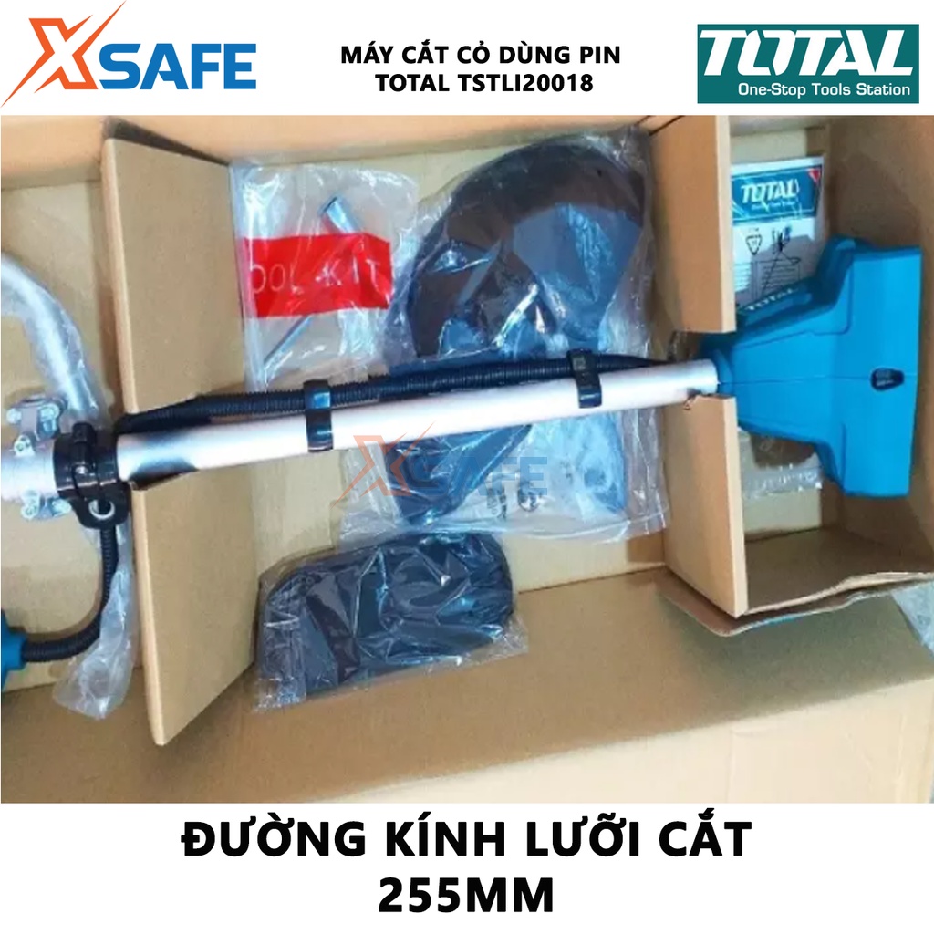 Máy cắt cỏ dùng pin TOTAL TSTLI20018 Máy cắt cỏ cầm tay điện thế 40V tốc độ không tải 0-5500/phút 0-7500/phút
