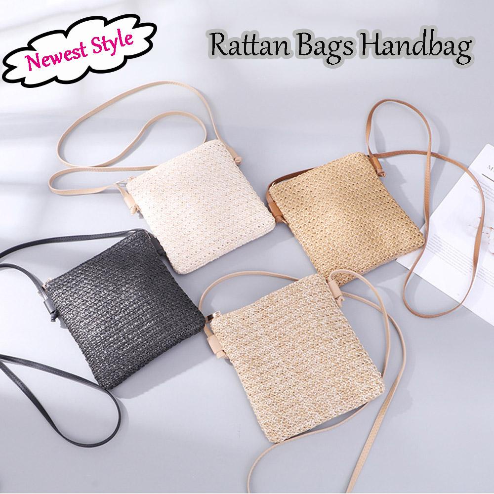 ESPO Túi Cói Đan Thủ Công Xinh Xắn Hợp Thời Trang Cho Bạn Gái