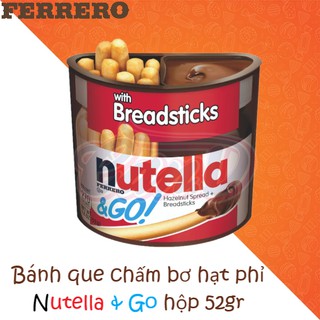 Bánh que chấm bơ hạt phỉ Nutella & Go hộp 52gr
