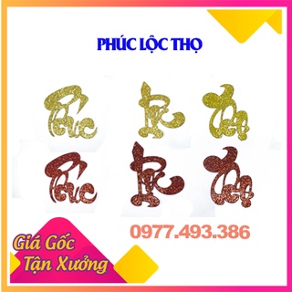 Chữ dán thư pháp 2d-combo phúc lộc thọ thanghacalligraphy