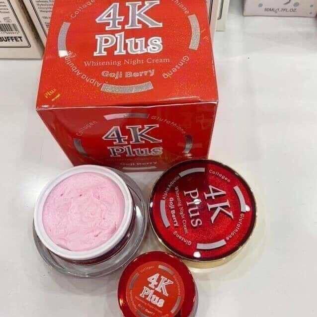 Kem Dưỡng Trắng Da Mụn Ban Đêm 4K Plus Whitening Night Cream Goji Berry