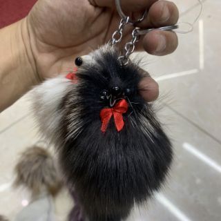 Móc khoá hồ ly lông thiệt