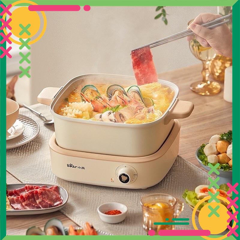 Nồi Lẩu Nướng Điện, Đa Năng Bear DHG-C40M1 Dung Tích 4 lít, Bản Quốc Tế Chính Hãng, bảo hành 18 tháng toàn quốc MSP96833