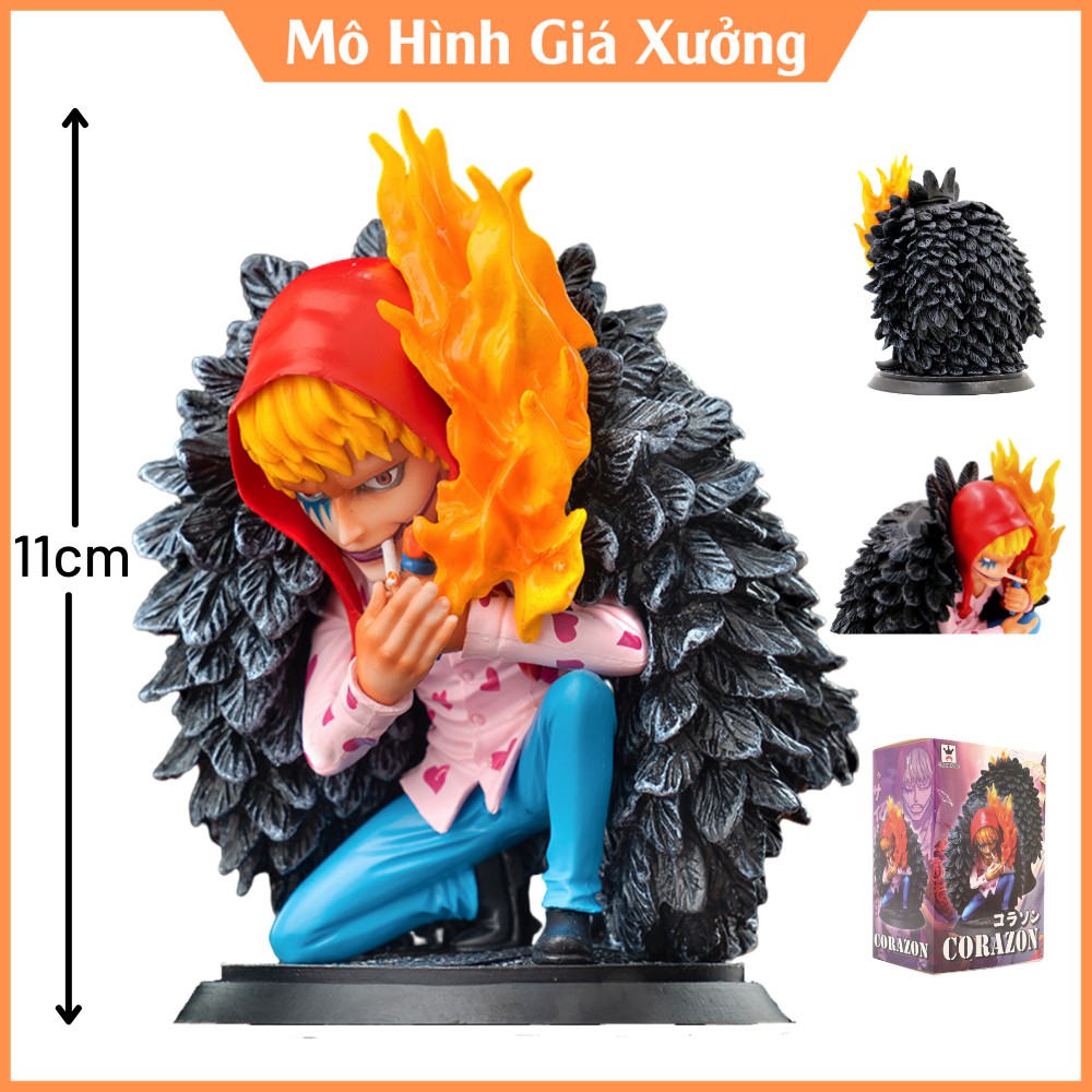 Mô hình One Piece Corazon tên thật là Donquixote Rosinante cao 11cm , figure one piece , , mô hình giá xưởng