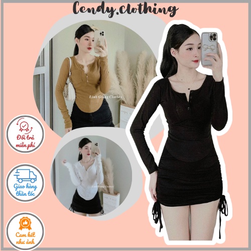 [Hàng Cao Cấp Loại 1 + ẢnhThật] - Áo Len Gân Dài Tay Đơn Giản Cendy Clothing - CD024
