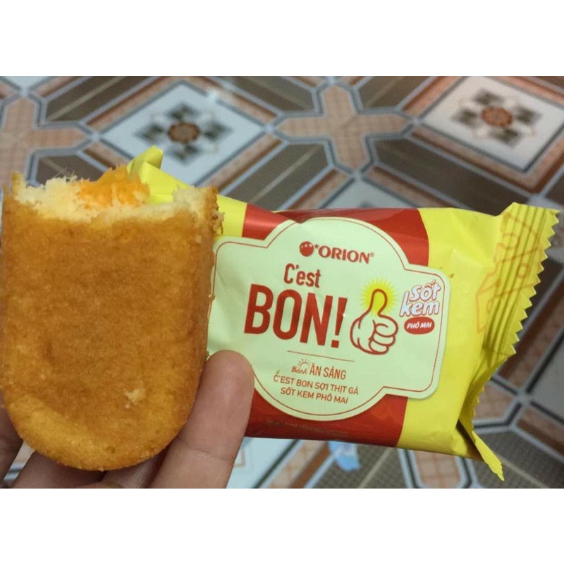 BÁNH ĂN SÁNG C’EST BON ORION SỢI THỊT GÀ SỐT KEM PHÔMAI GÓI 101,5g (5 GÓI x 20,3G) DATE MỚI | BigBuy360 - bigbuy360.vn