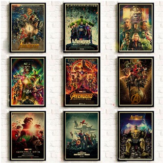 Poster Phim Avengers Infinity War Dán Tường Trang Trí Tiện Dụng