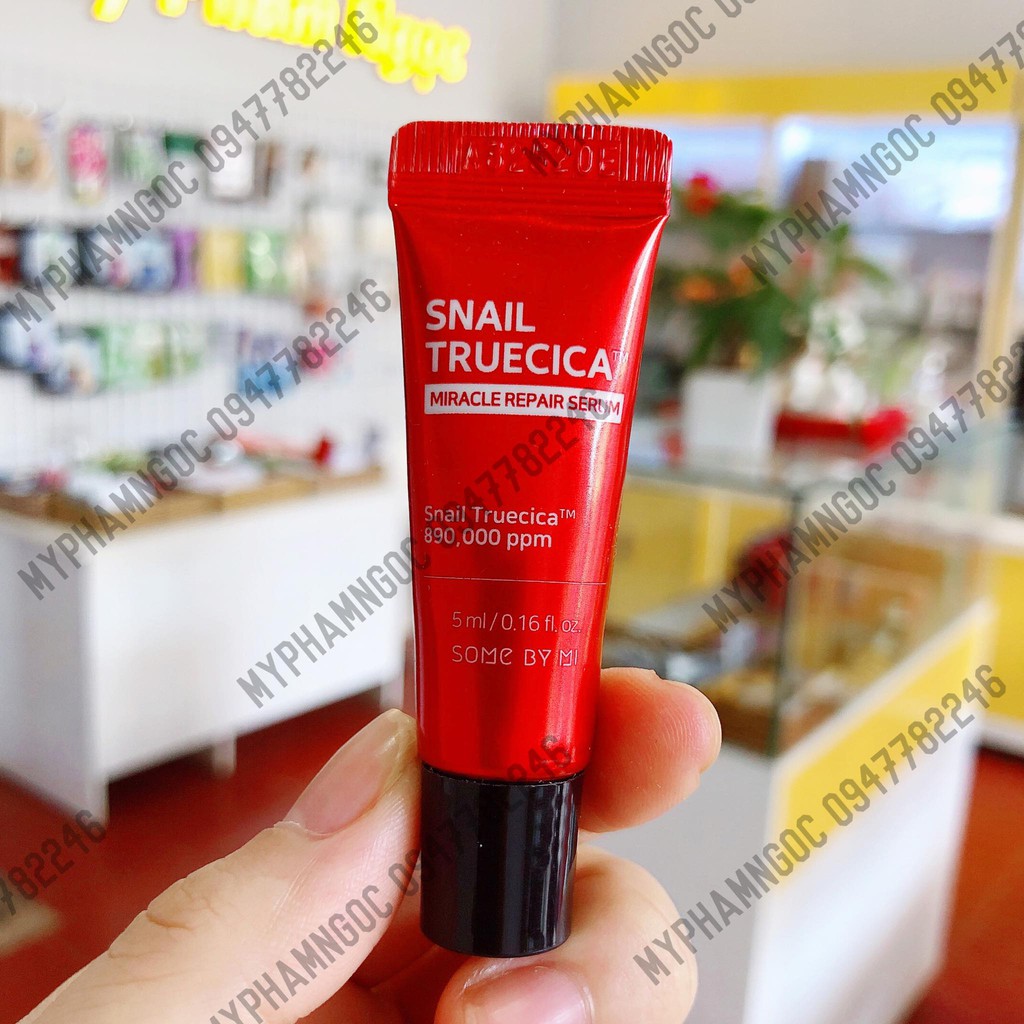 [Mini] Tinh Chất Dưỡng Phục Hồi, Cải Thiện Vết Thâm, Sẹo, Làm Dịu Da Some By Mi Snail Truecica Miracle Repair Serum