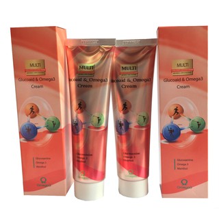 Combo 2 hộp Dầu xoa bóp khớp Glucoaid & Omega3 Cream 165ml Hàn Quốc, PP Sâm Yến 3A