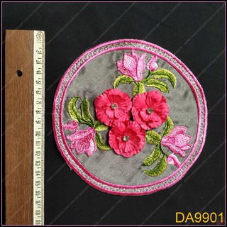 Hoa 3d tròn 15cm - da9901 - 13 màu - hồng sen