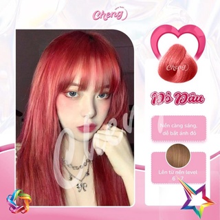 Thuốc Nhuộm Tóc Màu ĐỎ DÂU Không Tẩy | Chenglovehair, Chenglovehairs