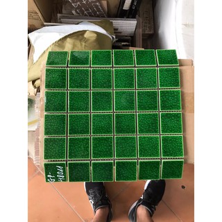 Gạch mosaic gốm men rạn chip 48x48mm