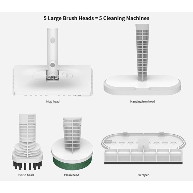 Máy vệ sinh hơi nước cầm tay đa chức năng Deerma ZQ610 ZQ600 diệt khuẩn 99.9%