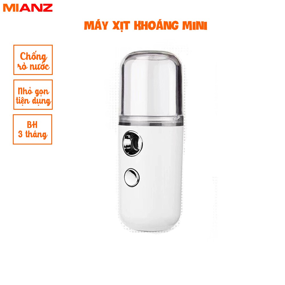 Máy xịt khoáng mini BH 3 THÁNG - Máy phun sương mini nano cầm tay MIANZ STORE