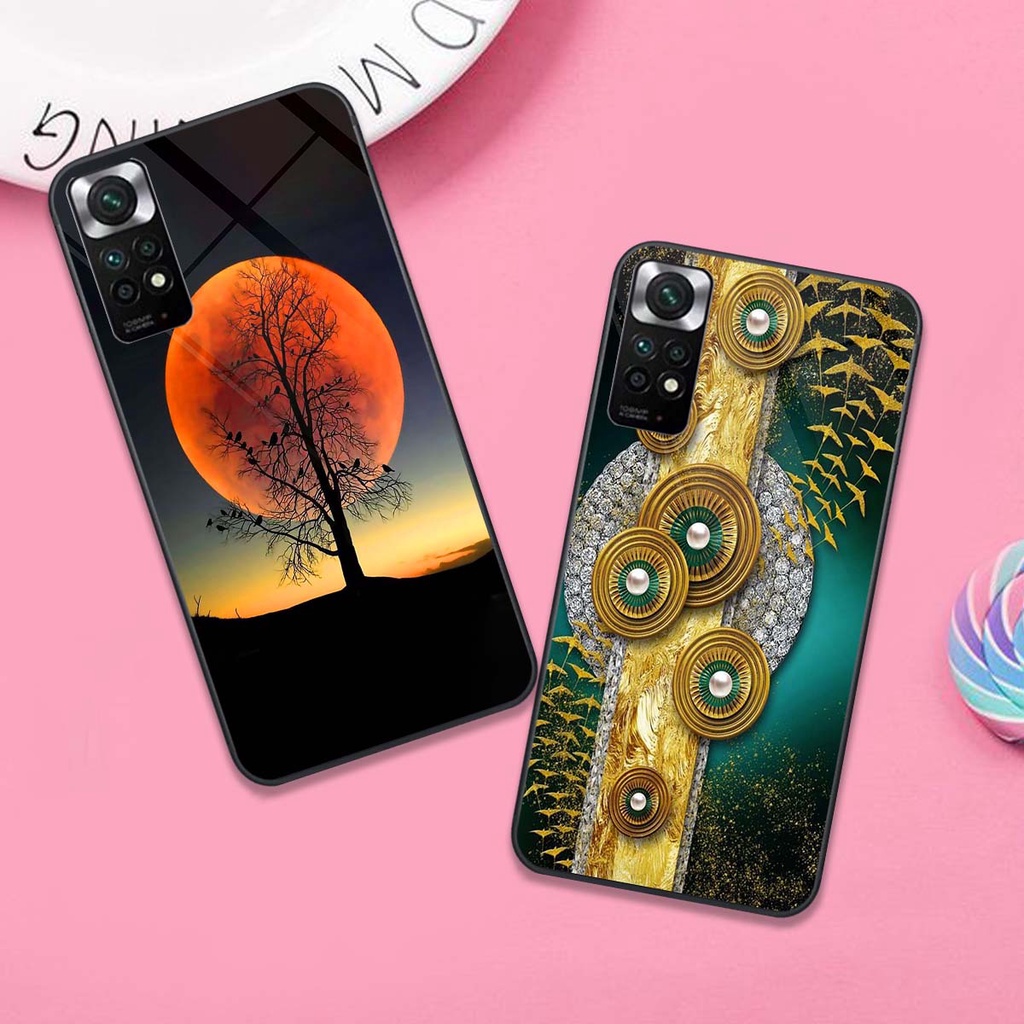 Ốp lưng kính cường lực Redmi note 11s / Note 11 4G in hình 6D nội bật. Vỏ lưng Xiaomi chất lượng cao