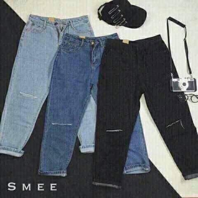 Quần baggy bò rách gối DHO0719