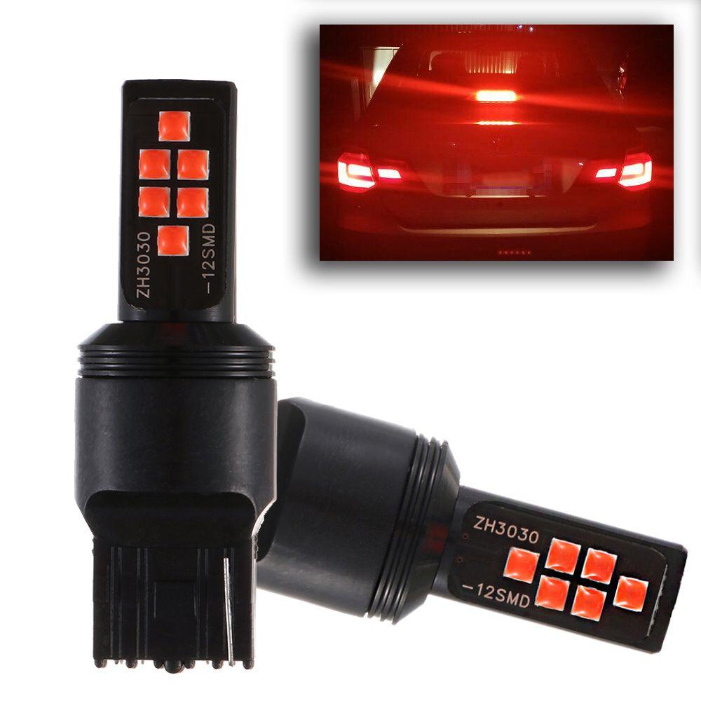 WTTLE Đèn Phanh ChốNg Sương Mù, Siêu SáNg 3030 12SMD T20 7440 Cho Xe Hơi