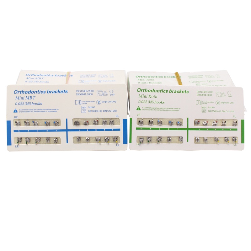 Giá Kim Loại Chỉnh Nha Khoa MINI Roth/Mbt 022&quot; Card 3-4-5 Móc