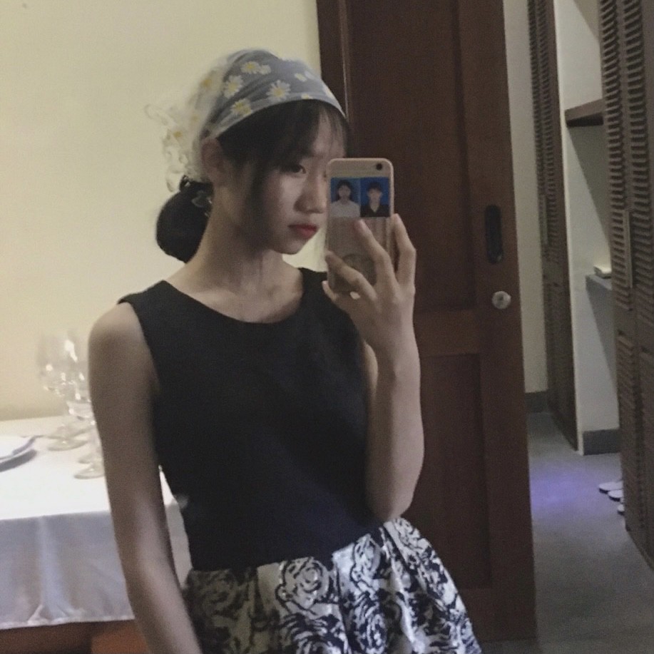 Khăn bandana đội đầu lưới hoa cúc phong cánh tiểu thư thích hợp chụp ảnh