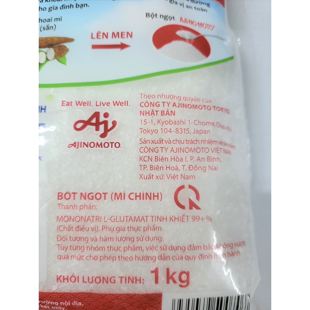 [HẠT LỚN - Gói 1Kg] BỘT NGỌT (MÌ CHÍNH) [VN] AJINOMOTO Umami Seasoning
