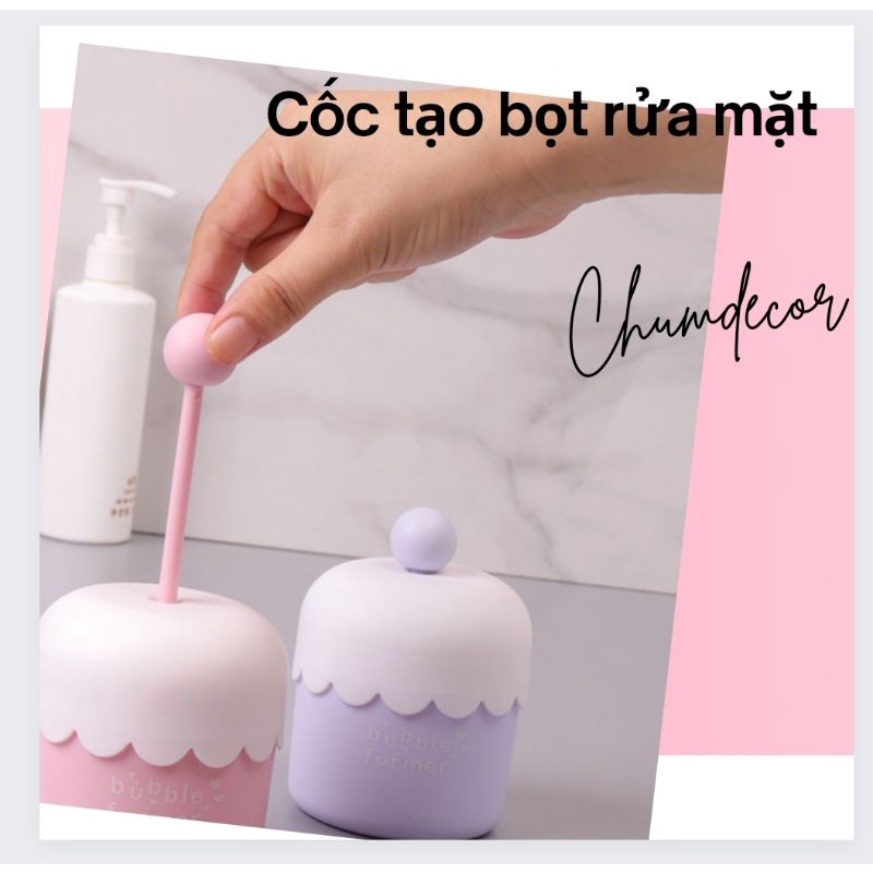 Cốc tạo bọt rửa mặt chuyên dụng E1