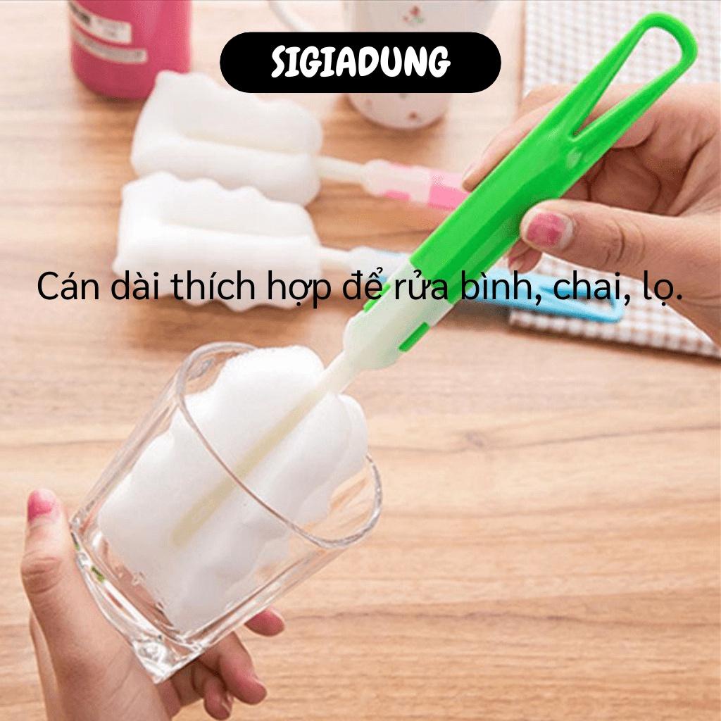 [SGD] Cây Rửa Ly - Cây Cọ Chà Bình Sữa, Chai, Lọ Bằng Mút Xốp Tiện Dụng 8352