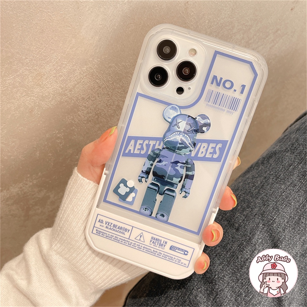 Ốp Điện Thoại TPU Mềm Mỏng Trong Suốt Hình Chữ Mand Kaws Cho Iphone 11 7Plus 13 12 11 Pro Max X XS 12 13 XR