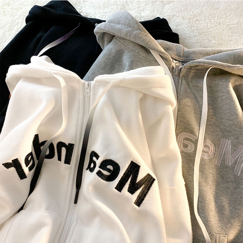 SUXI Áo Khoác Hoodie Hoạ Tiết In Chữ Thiết Kế Thời Trang Mùa Thu Sành Điệu Dành Cho Nữ