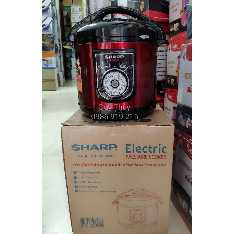 Nồi Áp Suất Điện Sharp KS-180S Lòng Nồi Inox 6l