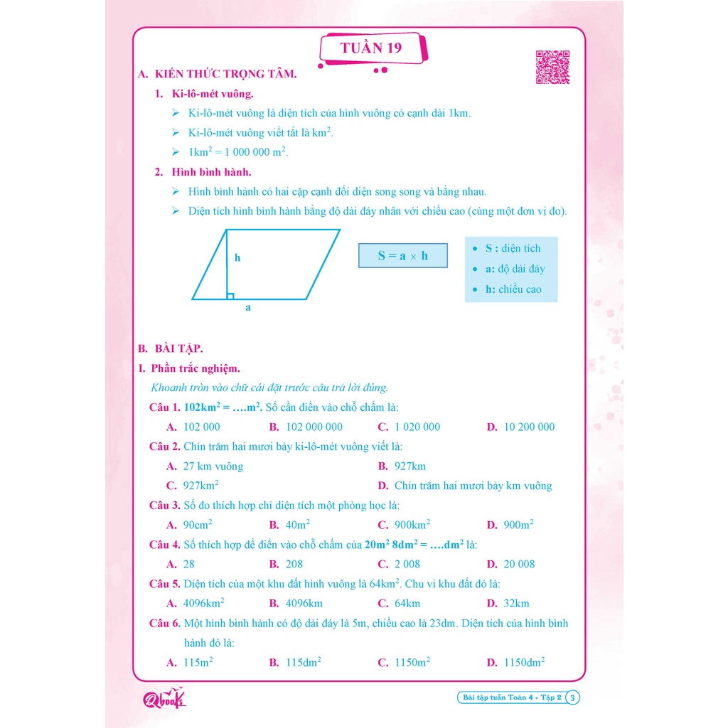 Sách - Đề kiểm tra TOÁN 4 học kì 2 (1 cuốn)