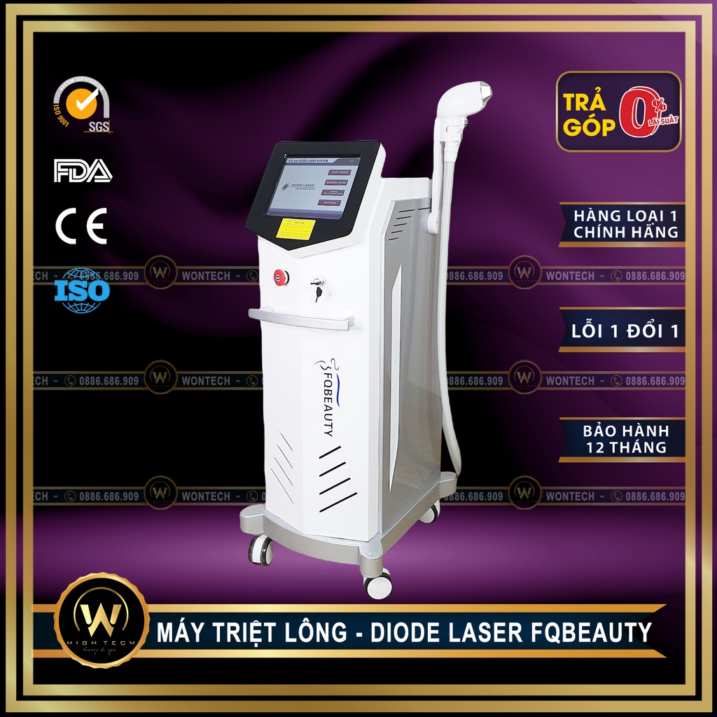 [WONTECH - NOW SHIP] Máy Triệt Lông Diode Laser 808nm FQ Beauty.