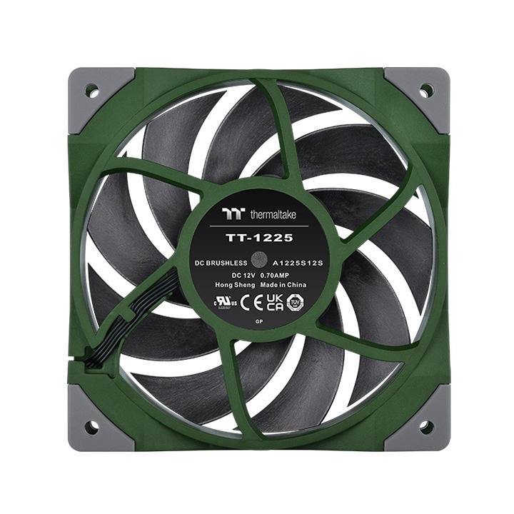 Quạt tản nhiệt Thermaltake ToughFan 12 Racing Green Hàng chính hãng