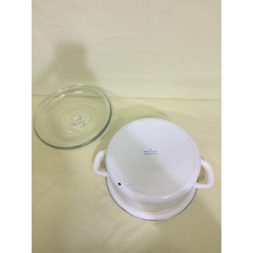 Nồi men nội địa Nhật (made in Thailan), size 21.5cm, cao 10cm (mã 707), Dùng được bếp từ